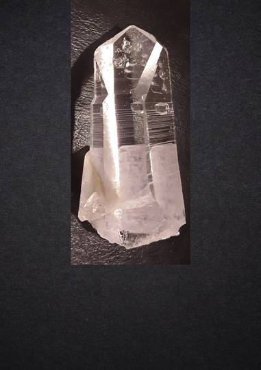 Time Link Etched Lemurian Quartz Crystal image 0